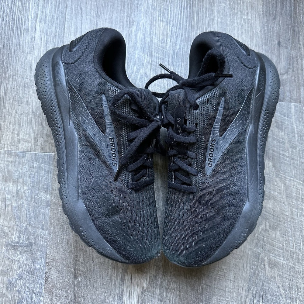 Brooks Ghost 16 Women's Size 9.5 D (Wide) Running Shoes Black Excellent Cond+++